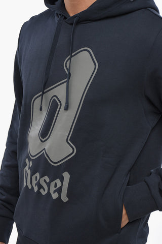 Brushed Cotton Hooded Sweatshirt GINNOUT with Printed Logo