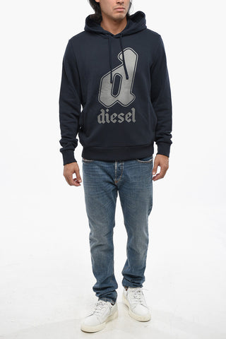 Brushed Cotton Hooded Sweatshirt GINNOUT with Printed Logo