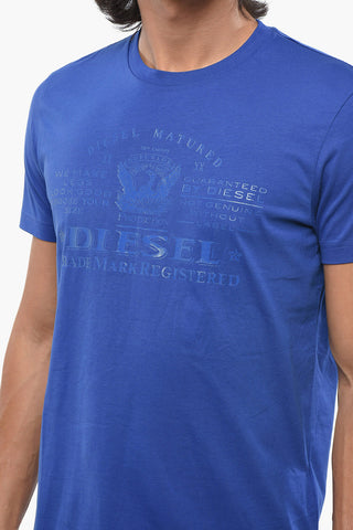 T-Shirt Mit Rundhalsausschnitt T-DIEGOR-E17-OUT Einfarbig Mit Ton-in-Ton-Druck