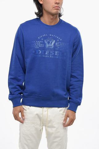 Rundhals-Sweatshirt GINN aus Baumwolle mit Ton-in-Ton-Print