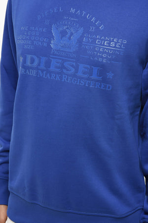 Rundhals-Sweatshirt GINN aus Baumwolle mit Ton-in-Ton-Print