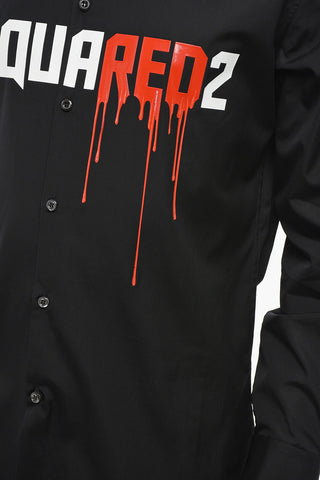 Popeline BLOODY RED Shirt with Print