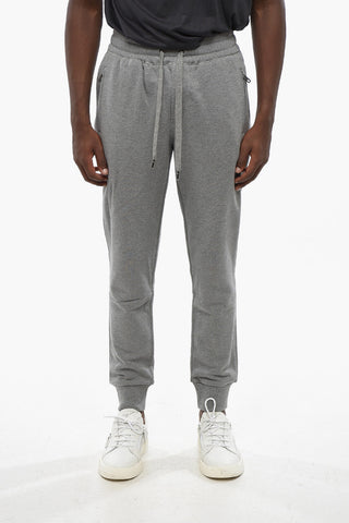 Brushed Cotton Joggers with Metal Logo