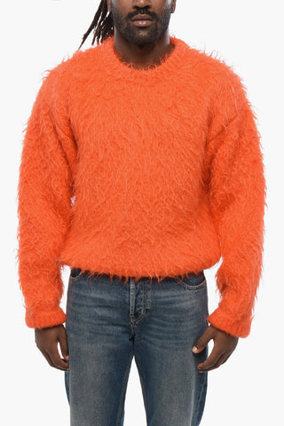 Mixed-Mohair Crewneck Sweater CASENTINO