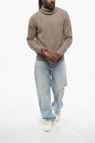 Cashmere and Silk Turtleneck Sweater