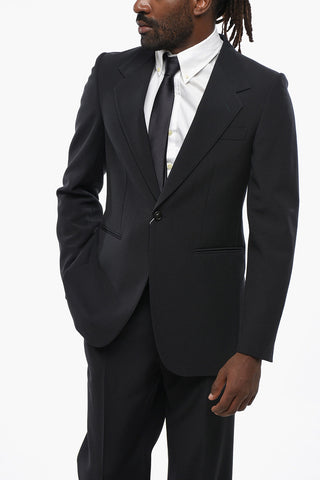 MM1 MM10 Virgin Wool Side Vents 1-Button Suit