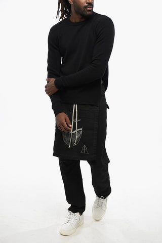 STROBE Solid Color Cashmere Crew-neck Sweater