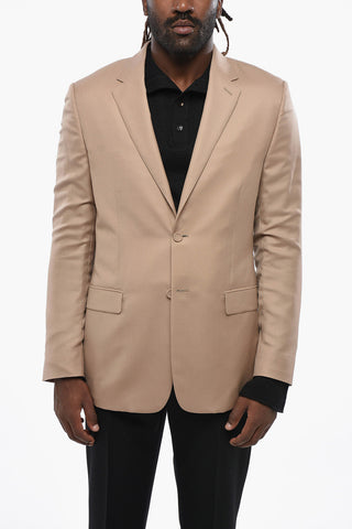 Cashmere And Silk 2-Button Jacket With Single Vent And Classic Notch Lapel