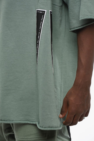 DRKSHDW Oversized Fit Crew-neck T-Shirt with Logoed Detail