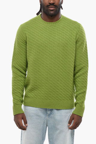 Maglia Girocollo in Lana Vergine e Cashmere