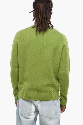 Maglia Girocollo in Lana Vergine e Cashmere