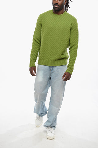 Maglia Girocollo in Lana Vergine e Cashmere