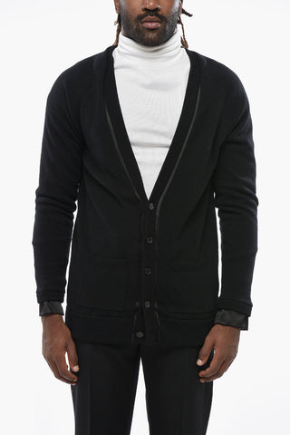 Wool Cardigan with Silk Lining