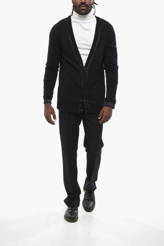 Wool Cardigan with Silk Lining