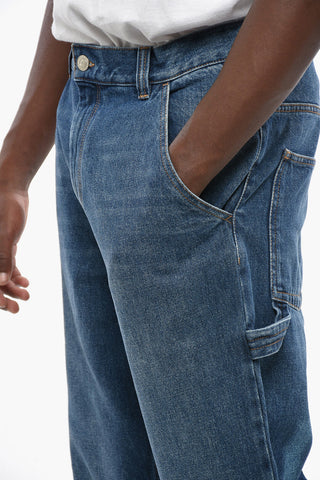 Jeans JORAMA mit geradem Bein und sichtbaren Nähten 24cm