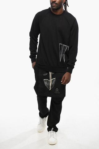 DRKSHDW Long Sleeved Crew-neck T-Shirt with Logoed Detail