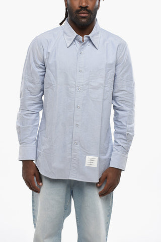 Straight-Fit Shirt with Button-Down Collar