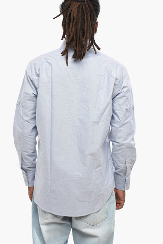 Straight-Fit Shirt with Button-Down Collar