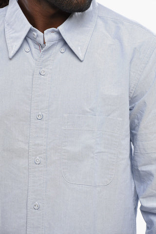 Straight-Fit Shirt with Button-Down Collar