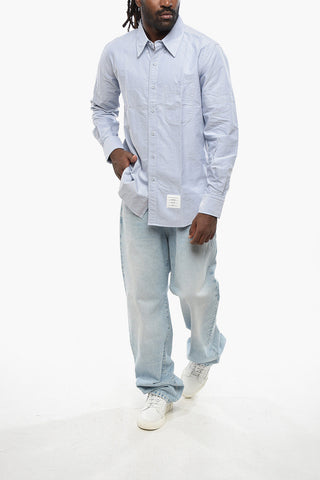 Straight-Fit Shirt with Button-Down Collar
