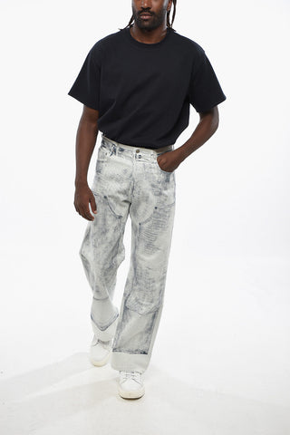 Relaxed-Fit Jeans Mit Gebleichtem Effekt 24cm