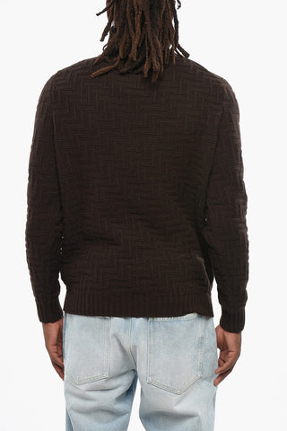 Virgin Wool and Cashmere Turtleneck Sweater