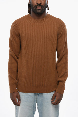 OASI Ribbed Pure Cashmere Crew-neck Sweater