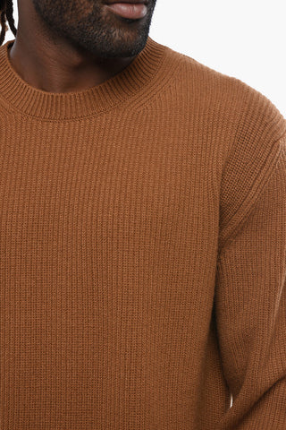 OASI Ribbed Pure Cashmere Crew-neck Sweater