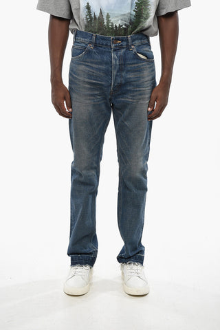 Regular Fit Jeans with Frayed Hem 19cm