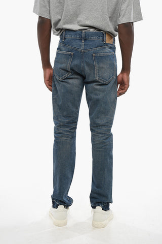 Regular Fit Jeans with Frayed Hem 19cm