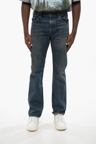 Whiskering Effect Regular Fit Jeans 19cm