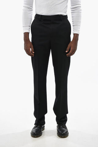 Pantaloni in Lana a Gamba Dritta
