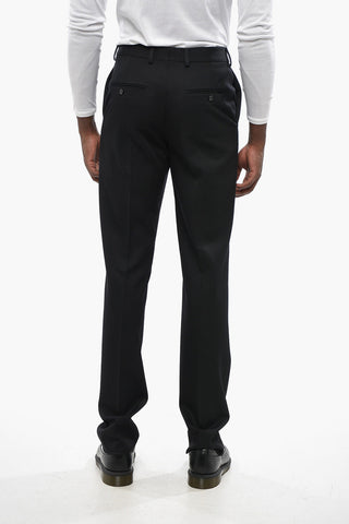 Pantaloni in Lana a Gamba Dritta