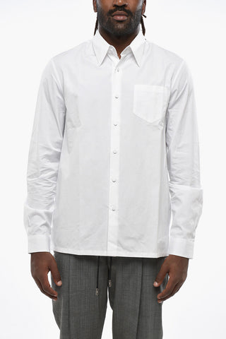 Poplin Cotton Shirt with Breast Pocket