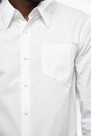 Poplin Cotton Shirt with Breast Pocket