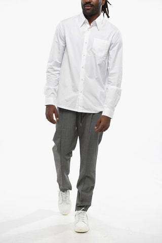 Poplin Cotton Shirt with Breast Pocket
