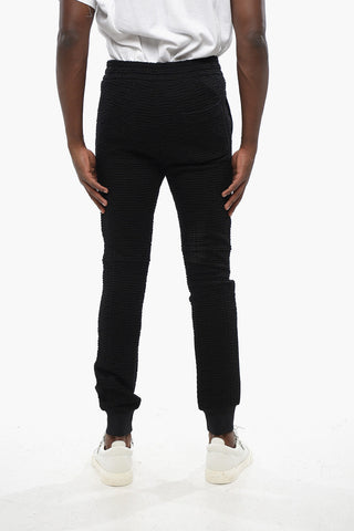 Joggers in Tinta Unita con Monogram All-Over