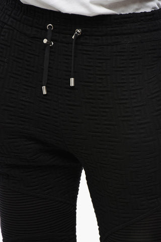 Solid-Color Joggers with All-Over Monogram