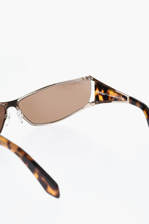 Golden-Effect Frame KENEMA Biker Sunglasses