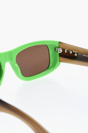 Rectangular Bicolour Sunglasses LUCIO with Gradient Temples
