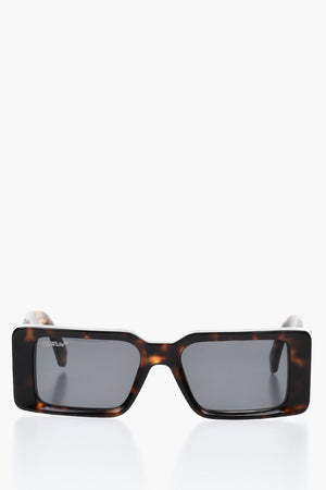Rectangular Tortoiseshell Sunglasses MILANO with Maxi Temples