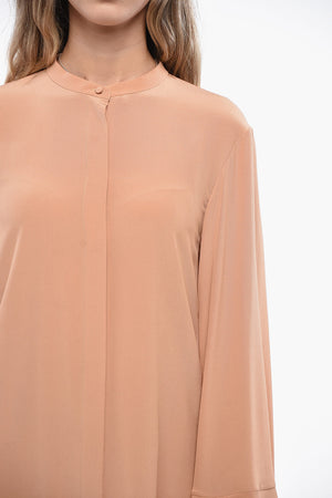 Silk Chemisier with Poet Sleeves