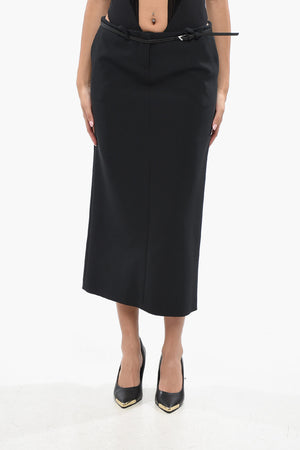 Longuette a Tinta Unita con Cintura