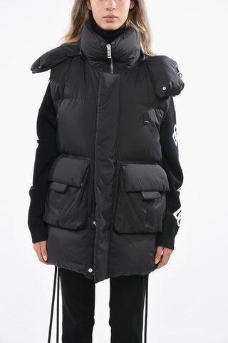 Sleeveless SABELA Down Jacket with Ton On Ton Monogram