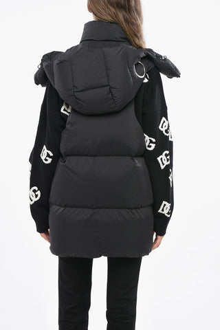 Sleeveless SABELA Down Jacket with Ton On Ton Monogram