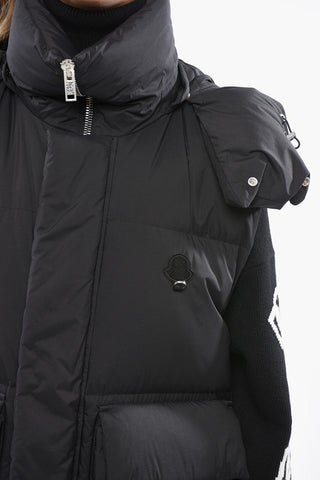 Sleeveless SABELA Down Jacket with Ton On Ton Monogram