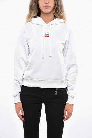 Brushed Cotton Hoodie F-REGGY with Contrast Logo
