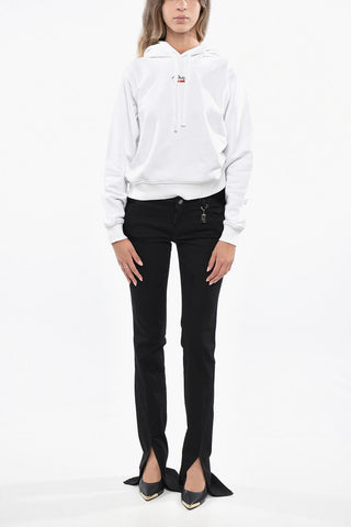 Brushed Cotton Hoodie F-REGGY with Contrast Logo