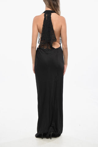 Silk Slip Dress With Lace Details