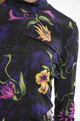 Floral Print Top THE GENIE